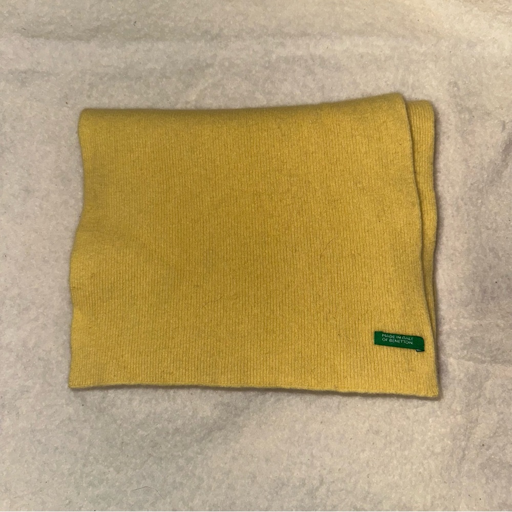 United Colors of Benetton Yellow Knit Scarf